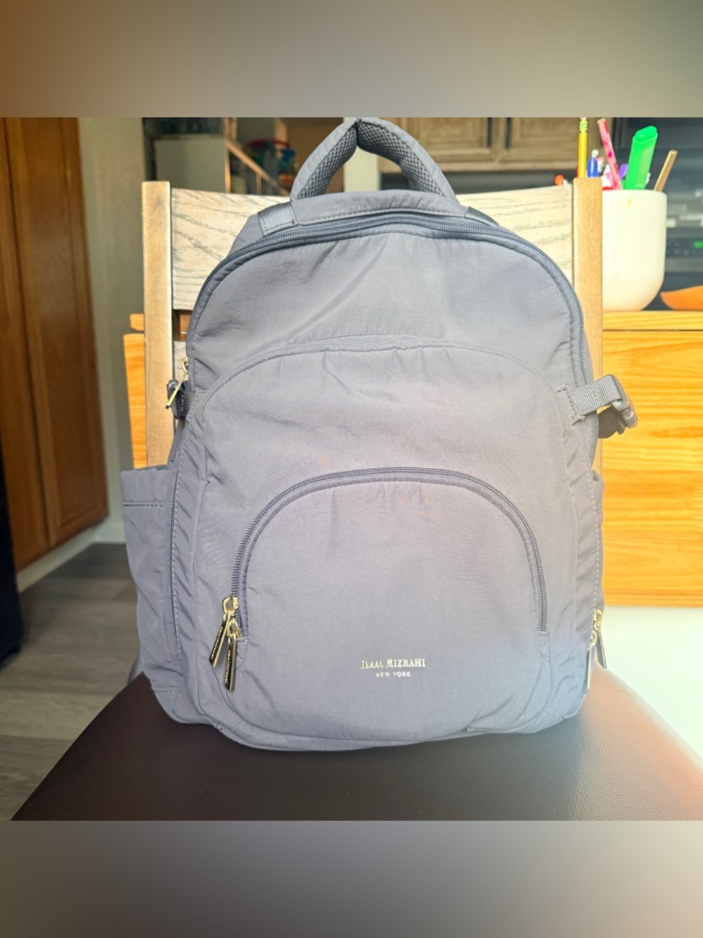 Isaac Mizrahi Slate Gray Everyday Backpack